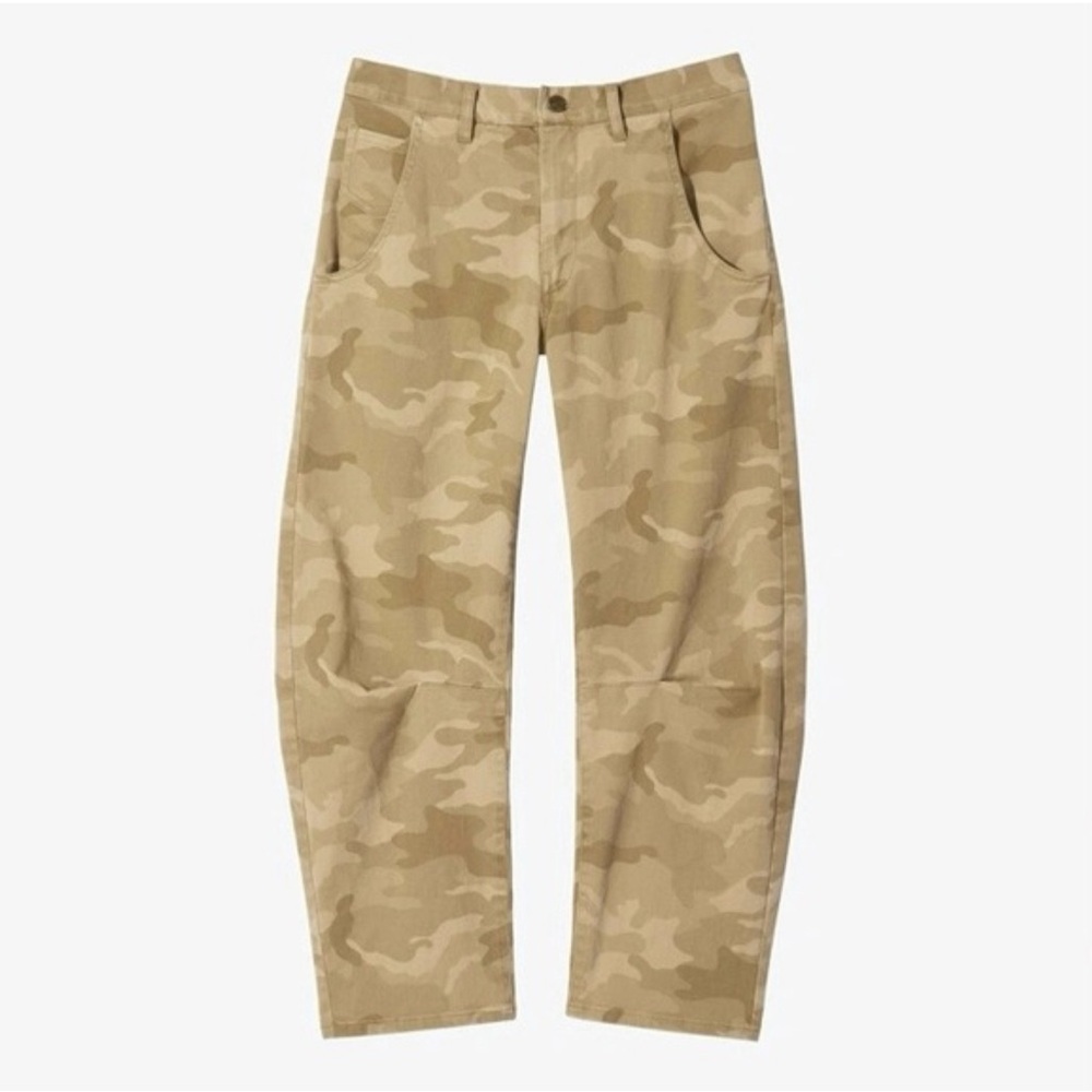 Nili Lotan Camouflage Pants in Tan